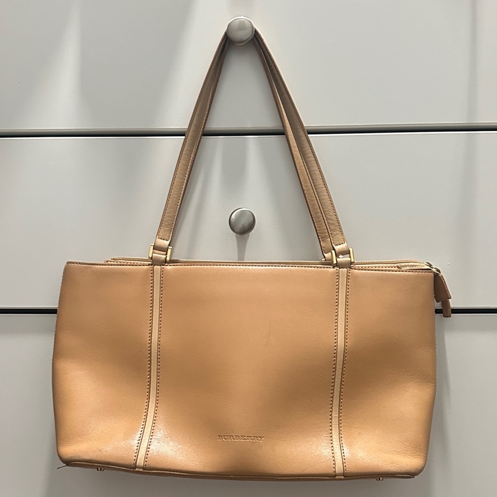 Vintage Burberry Nova Check Top Handle Tote